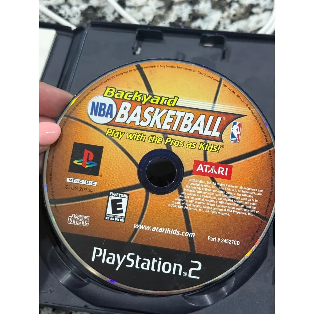Backyard NBA Basketball Sony‎ PlayStation 2 PS2 2003 Atari Tim Duncan SLUS-20704
